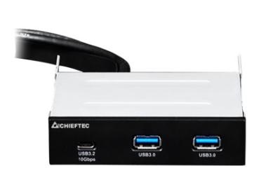 Chieftec MUB-3003C - Anschlüsse am vorderen Bedienfeld des Speicherschachts