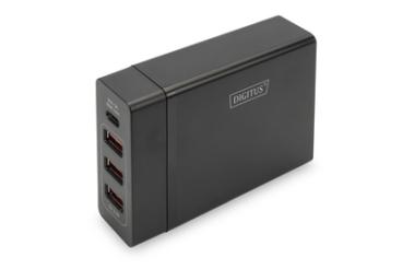 DIGITUS 4-Port Universal USB-Ladeadapter, USB Type-C
