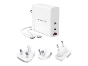 Hyper HyperJuice - Netzteil - GaN-Technologie - 140 Watt - Power Delivery 3.1, QC 3.0 - 3 Ausgabeanschlussstel