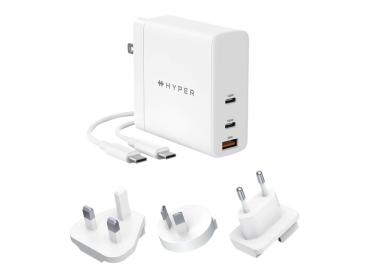 Hyper HyperJuice - Netzteil - GaN-Technologie - 140 Watt - Power Delivery 3.1, QC 3.0 - 3 Ausgabeanschlussstel