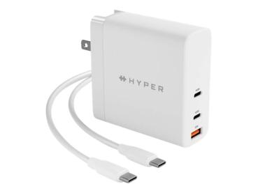 Hyper HyperJuice - Netzteil - GaN-Technologie - 140 Watt - Power Delivery 3.1, QC 3.0 - 3 Ausgabeanschlussstel