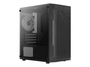 AEROCOOL ADVANCED TECHNOLOGIES AeroCool Trinity Mini-G-BK-V2 - MT - micro ATX - Seitenteil mit Fenster (gehär