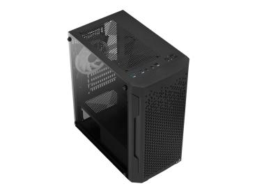 AEROCOOL ADVANCED TECHNOLOGIES AeroCool Trinity Mini-G-BK-V2 - MT - micro ATX - Seitenteil mit Fenster (gehär