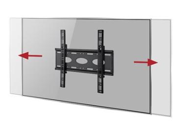 B-TECH BT8441 - Befestigungskit (Wandplatte, 2 Schnittstellenarme) - schmal - für LCD-Display - Schwarz - Bil