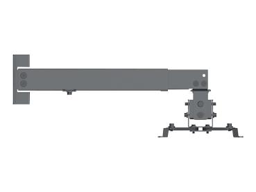 Manhattan Projector Mount, Ceiling or Wall, Tilt & Swivel, Height Range: 43-65cm, Max 20kg, Black, Lifetime Wa