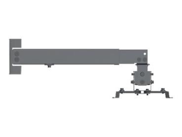 Manhattan Projector Mount, Ceiling or Wall, Tilt & Swivel, Height Range: 43-65cm, Max 20kg, Black, Lifetime Wa
