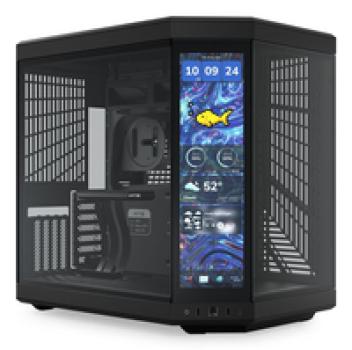 HYTE Y70 Midi Tower Touch Infinite - Pitch Black - Midi/Minitower - ATX