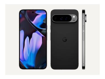 Google Pixel 9 Pro - 5G Smartphone - Dual-SIM - RAM 16 GB / Interner Speicher 128 GB - OLED-Display - 6.3" - 1