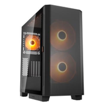 Cougar Gehäuse Midi-Tower Airface FLO ARGB Schwarz - Midi/Minitower - ATX