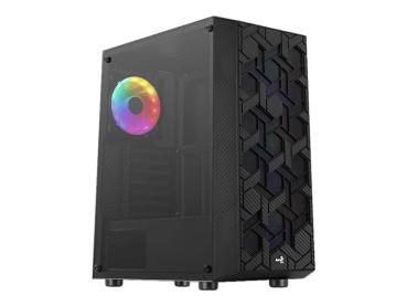 AEROCOOL ADVANCED TECHNOLOGIES AeroCool Hive FRGB - Mid tower - ATX - Seitenteil mit Fenster (gehärtetes Glas