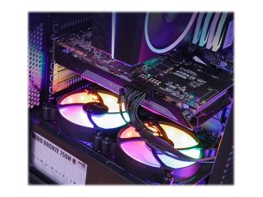 AEROCOOL ADVANCED TECHNOLOGIES AeroCool Hive FRGB - Mid tower - ATX - Seitenteil mit Fenster (gehärtetes Glas