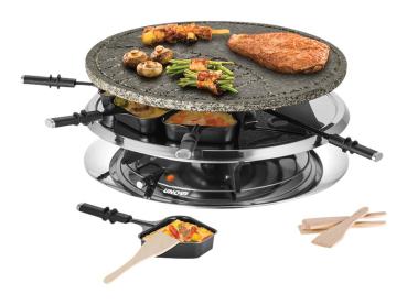 UNOLD RACLETTE 48726 Multi 4 in 1 - Raclette/Fondue/Grill/Heißer Stein