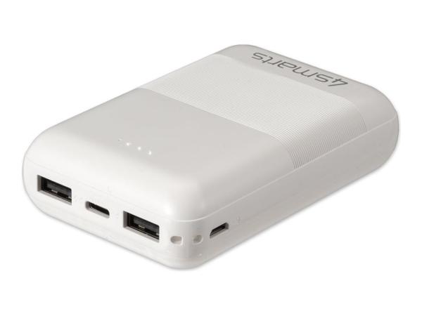 4smarts VoltHub Go2 - Powerbank - 10000 mAh - 10.5 Watt - 2.1 A - 3 Ausgabeanschlussstellen (24 pin USB-C, 2 x