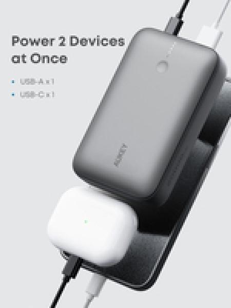 AUKEY Powerbank Spark Mini 20W USB-C/USB-A weiß - Mini (AAAA)