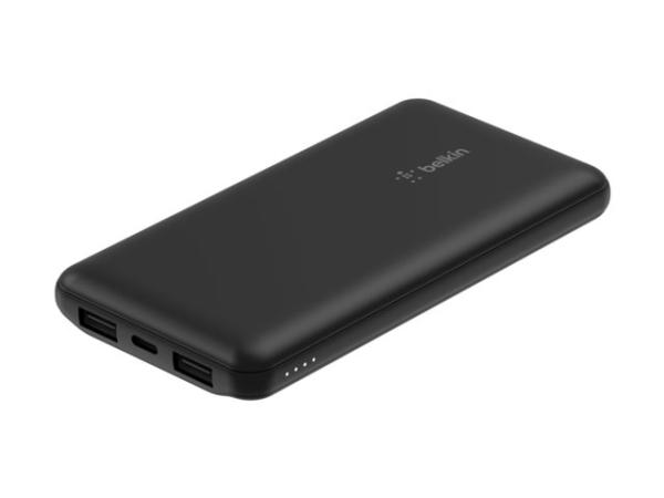 Belkin BoostCharge - Powerbank - 10000 mAh - 15 Watt - 3 Ausgabeanschlussstellen (24 pin USB-C, 2 x USB)