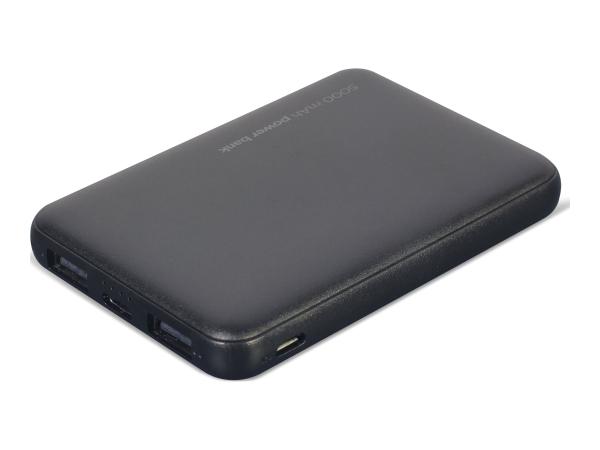 Gembird PB05-02 - Powerbank - 5000 mAh - 10 Watt - 2 A - 2 Ausgabeanschlussstellen (USB)