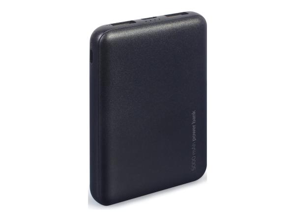 Gembird PB05-02 - Powerbank - 5000 mAh - 10 Watt - 2 A - 2 Ausgabeanschlussstellen (USB)