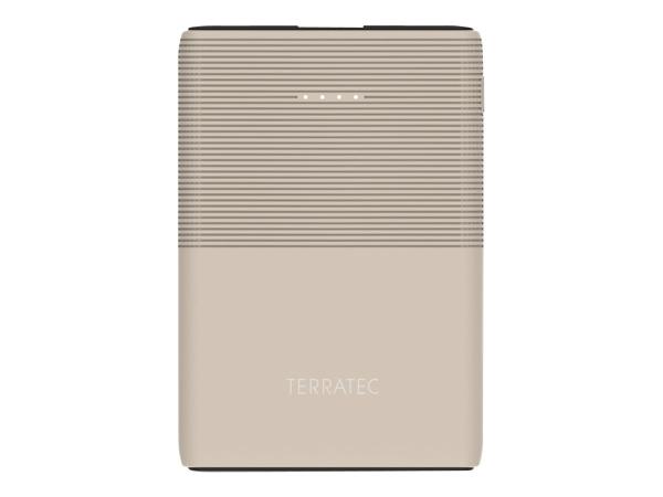 TerraTec P50 Pocket - Powerbank - 5000 mAh - 2.1 A - 2 Ausgabeanschlussstellen (USB, USB-C)