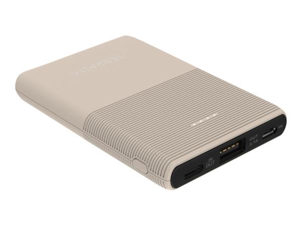 TerraTec P50 Pocket - Powerbank - 5000 mAh - 2.1 A - 2 Ausgabeanschlussstellen (USB, USB-C)