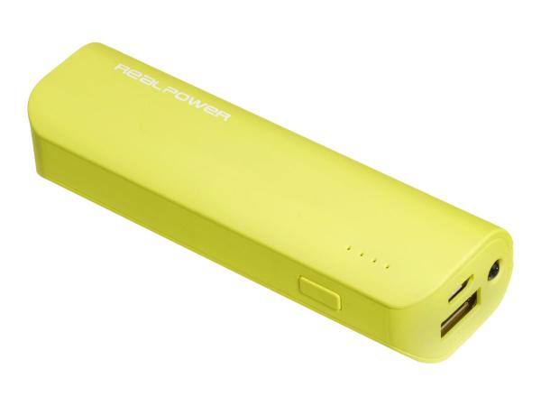 Ultron Realpower PB-2600 - Powerbank - 2600 mAh - 1 A (USB)