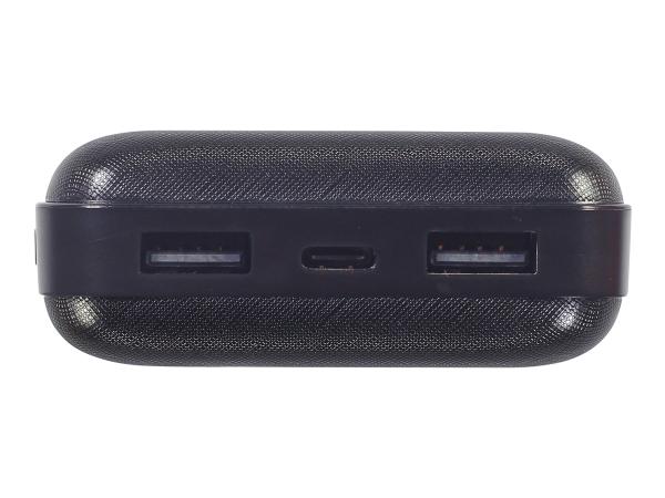 Gembird PB20-02 - Powerbank - 20000 mAh - 12 Watt - 2.4 A - 2 Ausgabeanschlussstellen (2 x USB)