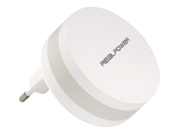 RealPower PBC1800 - Powerbank + AC-Netzteil - 1800 mAh - 1 A (USB)