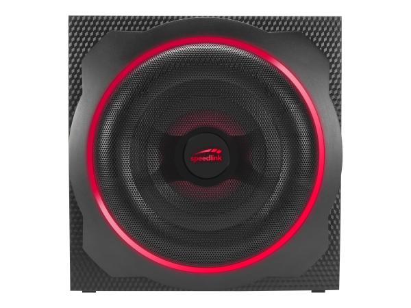 SPEEDLINK GRAVITY CARBON RGB - Lautsprechersystem - für PC - 2.1-Kanal - kabellos - Bluetooth - 60 Watt (Gesa