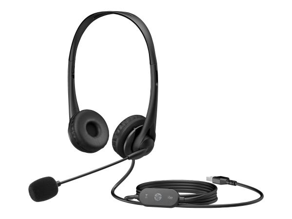 HP G2 - Headset - On-Ear - kabelgebunden - USB