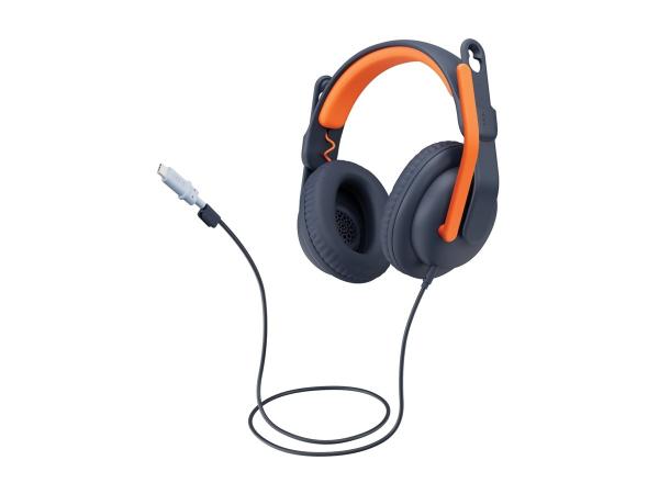 Logitech Zone Learn On-Ear Wired Headset for Learners, USB-A