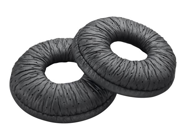 Poly Ohrpolster für drahtloses Headset - Kunstleder - Schwarz (Packung mit 2)