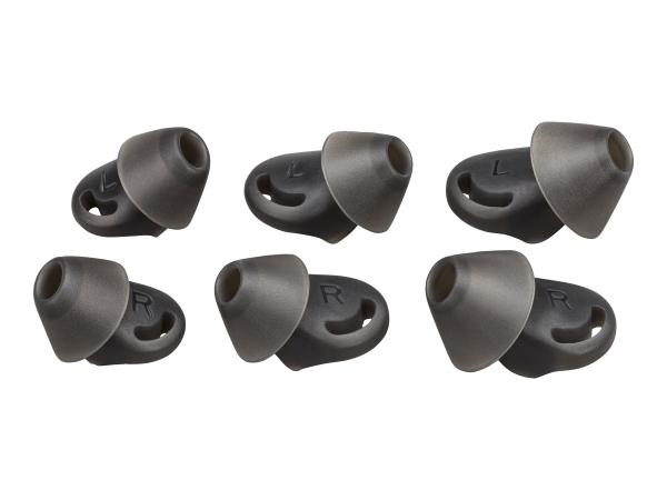 Poly Ohrstöpsel für Bluetooth-Headset - medium - Schwarz (Packung mit 2)