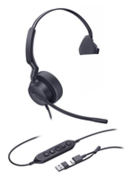 Yealink Headset UH42 Mono Teams USB-C/A - Headset - 20 KHz