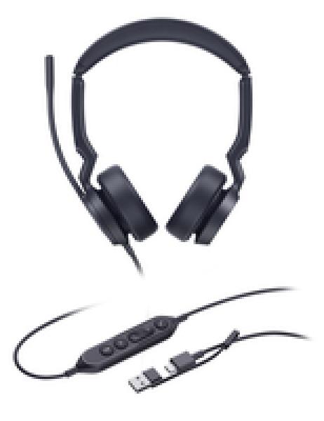 Yealink Headset UH44 Dual UC USB-C/A - Headset - 20 KHz