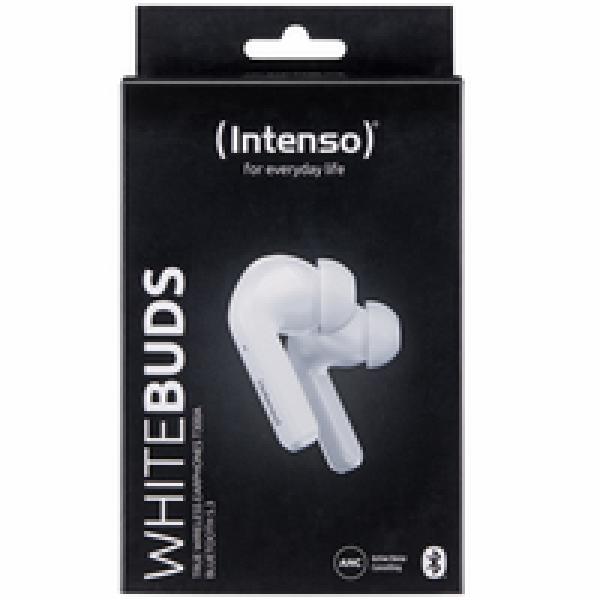 Intenso White Buds T302A - True Wireless Stereo (TWS) - Anrufe/Musik/Sport/Alltag - Kopfhörer - Weiß