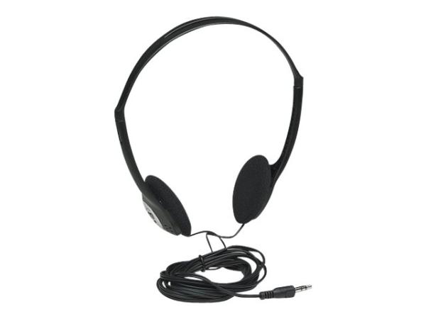 Manhattan Stereo On-Ear Headphones (3.5mm), Adjustable Split Headband, Foam Earpads, Speaker 80W max, Standard