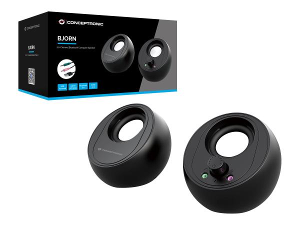 Conceptronic BJORN - Lautsprecher - für PC - kabellos - Bluetooth - 10 Watt (Gesamt)