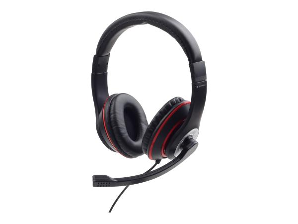 Gembird MHS-03-BKRD - Headset - ohrumschließend