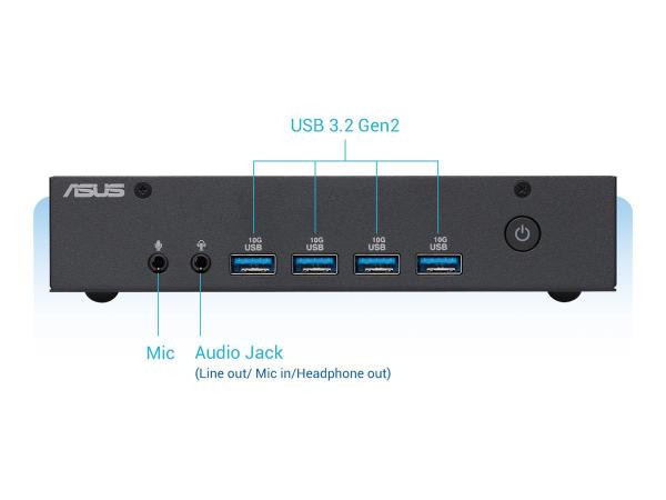 ASUS ExpertCenter PN43 - Barebone - Mini-PC - 1 x N-series N97 - RAM 0 GB - UHD Graphics - Wi-Fi 6E, Bluetooth