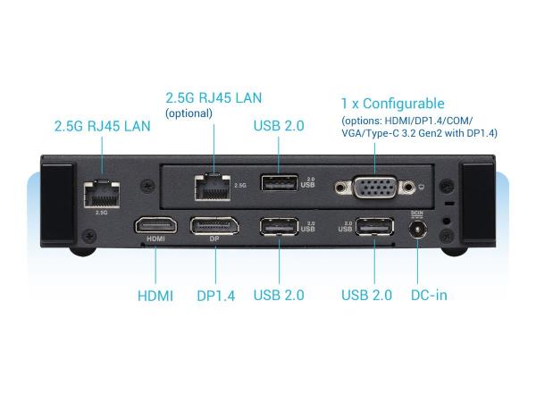ASUS ExpertCenter PN43 - Barebone - Mini-PC - 1 x N-series N97 - RAM 0 GB - UHD Graphics - Wi-Fi 6E, Bluetooth