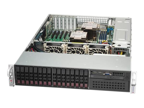 Supermicro Mainstream SuperServer 221P-C9R - Server - Rack-Montage - 2U - keine CPU - RAM 0 GB - SATA/SAS - Ho