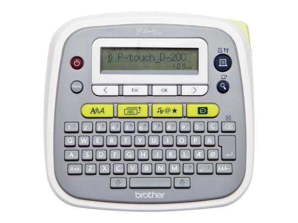 Brother P-Touch PT-D200BWVP - Beschriftungsgerät - s/w - Thermotransfer - Rolle (1,2 cm)