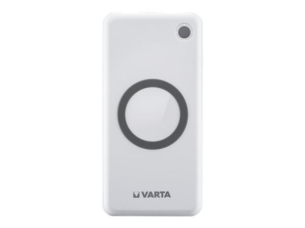 Varta Induktives Ladepad / Powerbank - Li-Pol - 10000 mAh - 18 Watt - 3 A - PD, QC 3.0 - 3 Ausgabeanschlussste