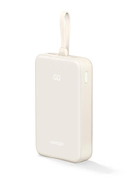 Ugreen Power Bank with Built-in Cable white