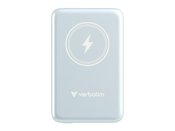 Verbatim Charge 'n' Go - Induktive Power Bank - Magnethalterung - Li-Pol - 10000 mAh - 20 Watt - 2.4 A - Apple