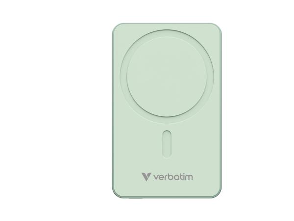 Verbatim Charge 'n' Go Essentials - Induktive Power Bank - magnetisch - 10000 mAh - 20 Watt - 3 A - PD 3.0, QC