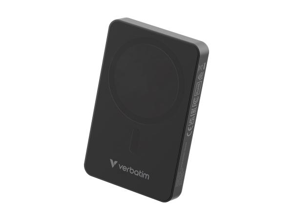 Verbatim Charge 'n' Go Essentials - Induktive Power Bank - magnetisch - 10000 mAh - 35 Watt - 3 A - PD 3.0, QC