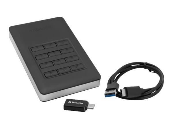 Verbatim Store 'n' Go Secure Portable HDD with Keypad Access - Festplatte - verschlüsselt - 2 TB - extern (tr