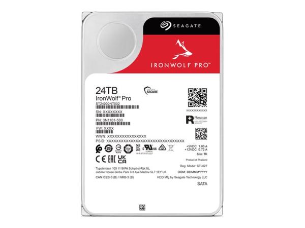 Seagate IronWolf Pro ST24000NT002 - Festplatte - 24 TB - intern - 3.5" (8.9 cm)