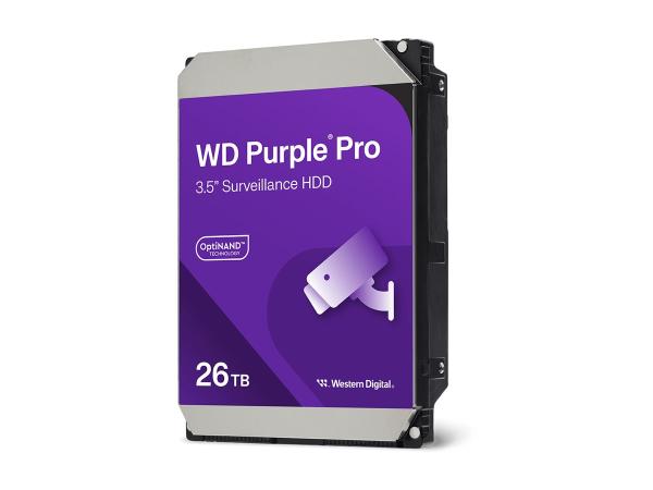 WD Purple Pro WD260PURP - Festplatte - 26 TB - Videoüberwachung, Smart Video - intern - 3.5" (8.9 cm)