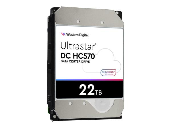 WD Ultrastar DC HC570 - Festplatte - verschlüsselt - 22 TB - intern - 3.5" (8.9 cm)